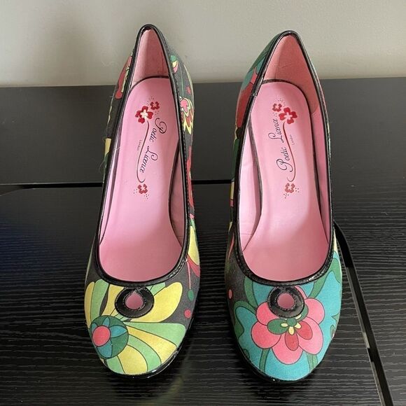 Poetic Licence Doll Face Colorful Fabric Upper With Leather Heel, 10 - Picture 3 of 16